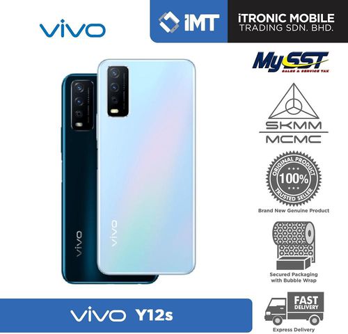 [MY] Vivo Y12s [3GB RAM/32GB ROM] (Black - Blue) Original Malaysia Set