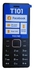 Tecno T101 Facebook,Wireless FM,Torch, Dual SIM Phone ,Black