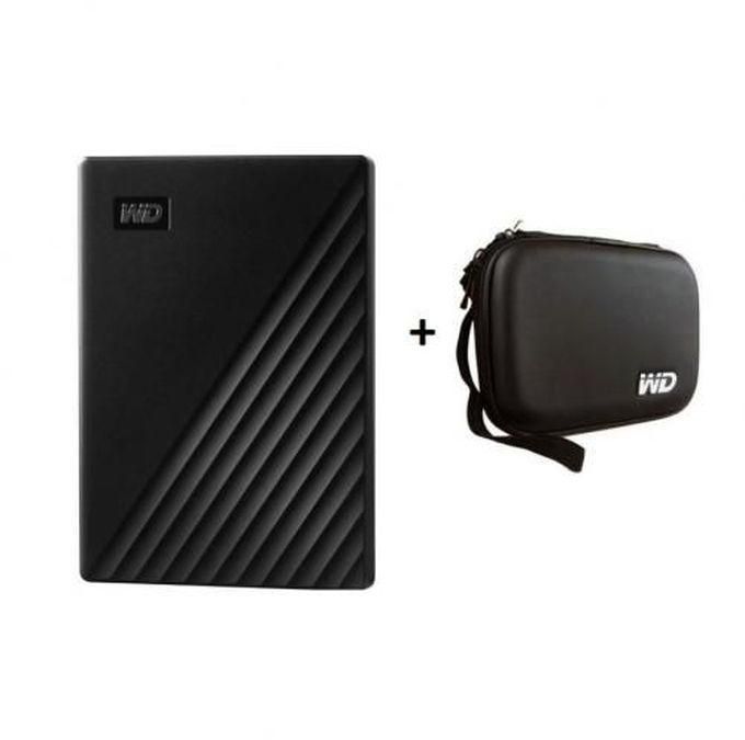 Western Digital 1TB My Passport USB 3.0 Hard Drive - Black + HDD Protective Carrying Case Cover