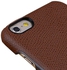 Kajsa Preppie collection Genuine Leather Back Cover for iPhone6-4.7 Inch / Brown
