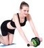 Ab Wheel Roller With Knee Mat - Green