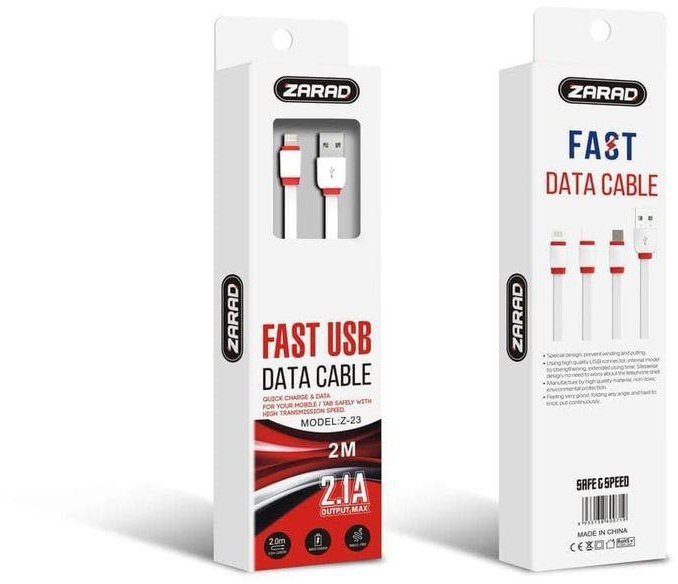 Zarad Z-23 Fast USB Data Cable- 2M