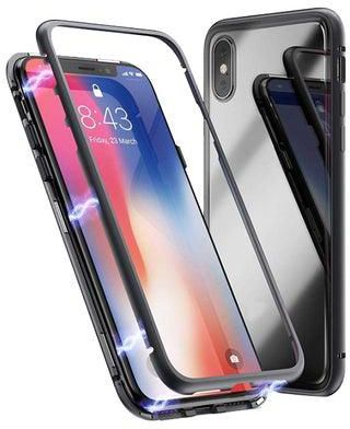 Magnetic Adsorption Snap Case For Apple iPhone XS Max Black/Clear