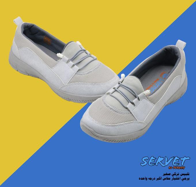 Servet Sneakers Comfort Sport Shoes For Women - Gray - Servet El Turkey