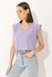 Belle V Neck T-shirt - Light Purple
