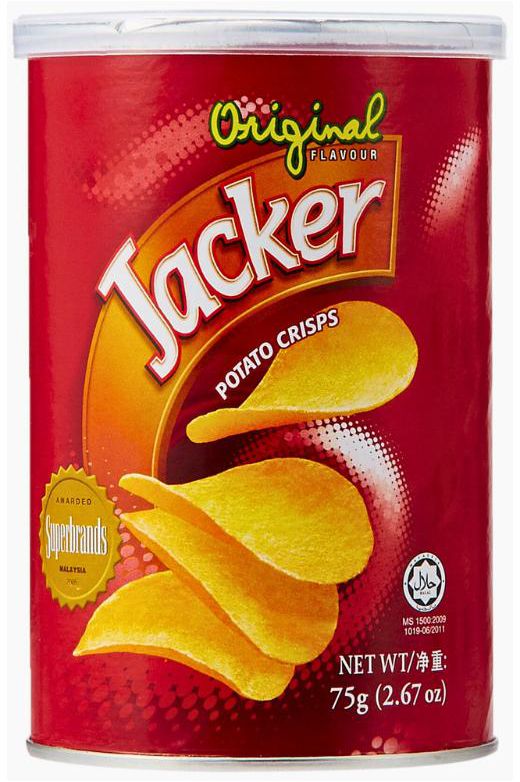 Jacker Potato Crisps With Salt - 75 gm