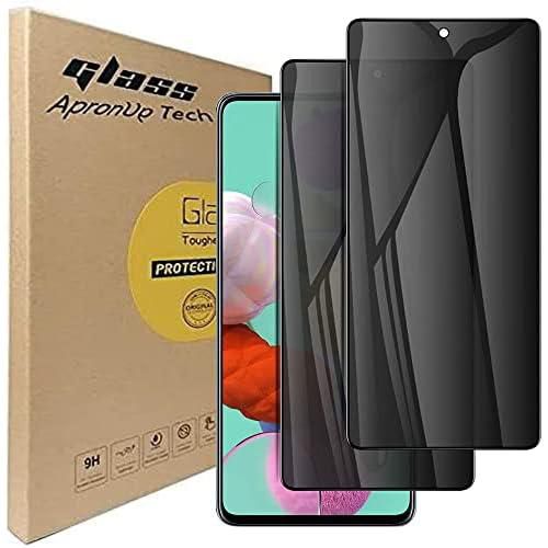 [2-Pack] Tempered Glass Privacy Screen Protector for Samsung Galaxy A53/ A52 / A51 /S20 FE, Anti-Spy 9H Protector Film for Galaxy A53 5G A52(4G/5G) A51 S20 FE 6.5", Case Friendly Easy Install - Black