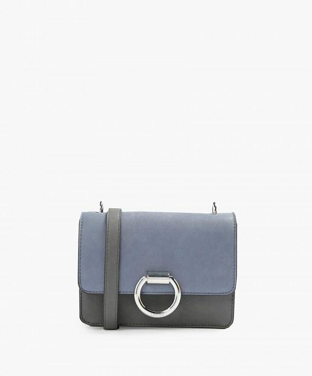 Blue and Grey Small Blanca V.1 Crossbody Bag