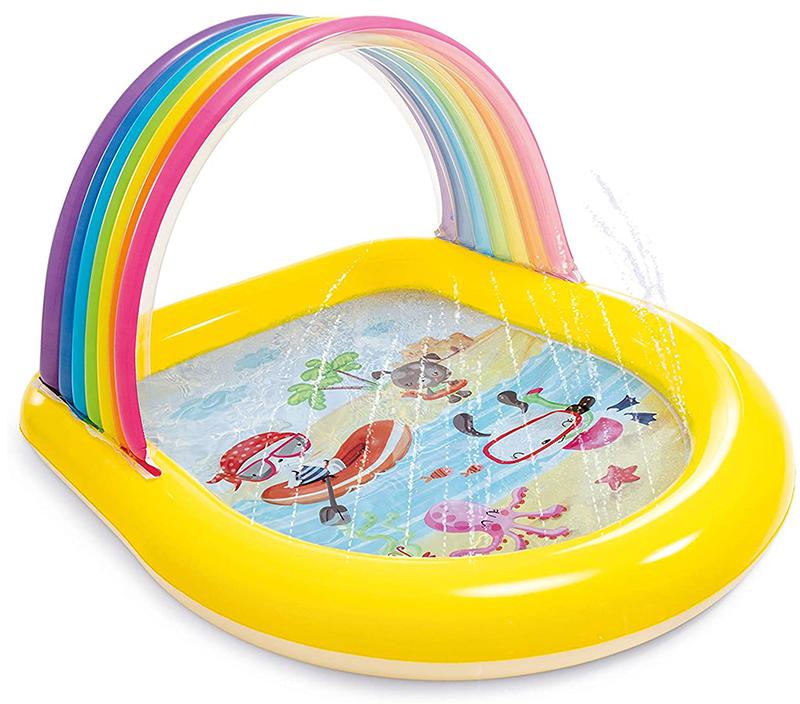 Intex 147cm Rainbow Arch Spray Kids Swimming Pool IT 57156NP