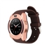 Smartwatch V8 Touch Screen Sports Round Screen Smart Phone Watch - Gold Brown