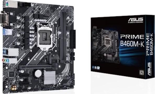 Asus PRIME B460M-K LGA 1200, Micro-ATX Motherboard, 2 x DIMM, Max. 64GB, | 90MB1400-M0EAY0