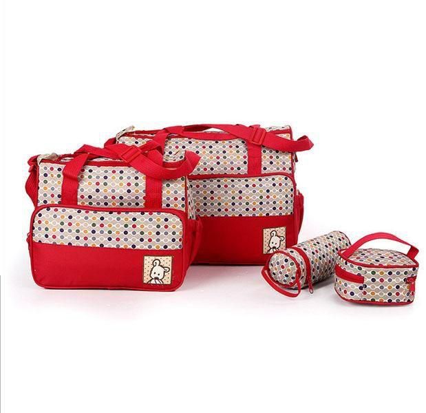 4-in-1 Multi-Function Changing Baby Bag ,RED