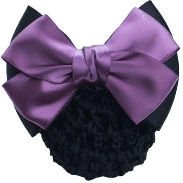 Bow Knot Design Hair Clip Purple/Black One size