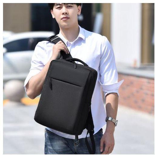 15.6-inch Laptop Business School Travel Waterproof Backpack Bag USB Out-port, BLACK.