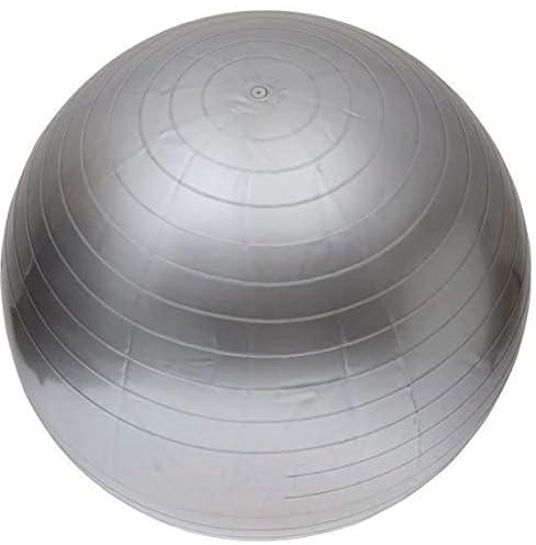 Swiss Silver 65cm Exercise Fitness Aerobic Ball for GYM Yoga Pilates Pregnancy Birthing_ with two years guarantee of satisfaction and quality
