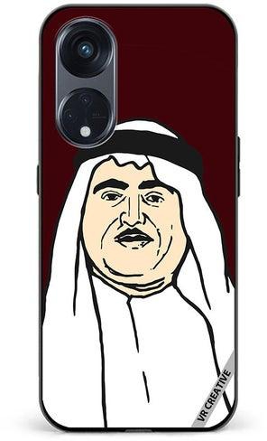 Protective Case Cover For Oppo Reno8 T 5G Sheikh Khalid Bin Mohammed Al Qasimi Design Multicolour