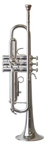 Bb Trumpet  With Case, Gloves & Valve Oil - Silver