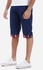 Xtep Plaid Trim Shorts - Navy Blue