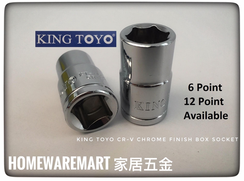 King Toyo 6 Point Or 12 Point Short Box Socket