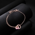Aiwanto Bracelet for Women&#39;s Stone Beautiful Hand Bracelet Chain Jewelry (Rose Gold)