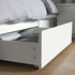 MALM Bed frame, high, w 4 storage boxes, white/Lindbåden, 140x200 cm - IKEA