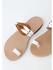 JGeTters Skyros Multi Slide Slippers - White And Brown