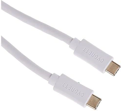 Cygnett Usb-C To Usb-C Cable [Usb 3.2 Gen] [3A/60W] [Sync] [Fast Charge] Flexible [10 GBps] - For Smartphones/Dji/Gps/Dvr/Gopro/Desktop/Laptops - Pvc - 1M/3Ft - White