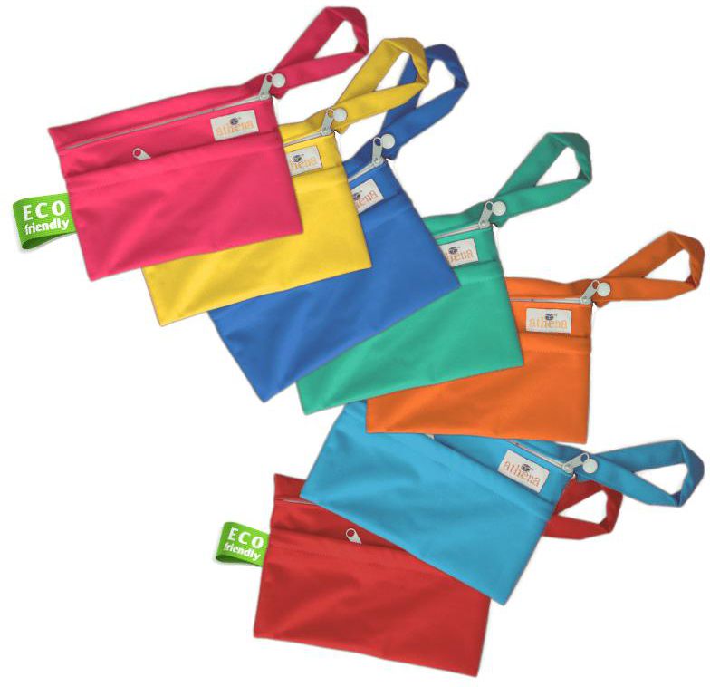 Athena Pad Double Zipper Mini Wet Bag (11 Colors)