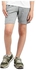 Kady Cotton Drawstring Elastic Waist Side-Pocket Sweat Shorts for Kids - Grey, 4 Years