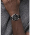 ساعة كوارتز من الستانلس ستيل بسوار جلد للرجال من تومي هيلفيجر، 21 (موديل: 1791984), أسود