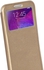MARGOUN Flip case for Samsung Galaxy Note 4 Golden