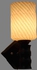 60/1 Wood Wall Lamp Dark Brown Color With White Glass Shade
