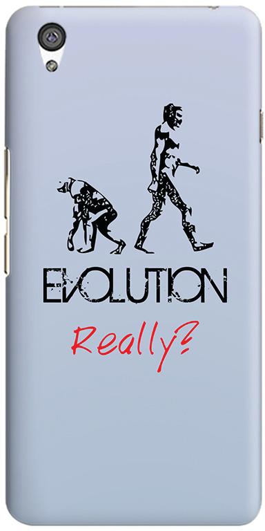 Stylizedd OnePlus X Slim Snap Case Cover Matte Finish - Evolution, really (Blue)