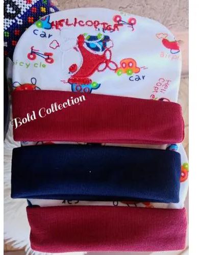 Fashion 3PCs Cutest Cotton Printed Newborn Baby Caps Very comfortable . Pure Cotton fabric Made of the cutest baby friendly prints Soft and warm  Top quality is guaranteed Will giv