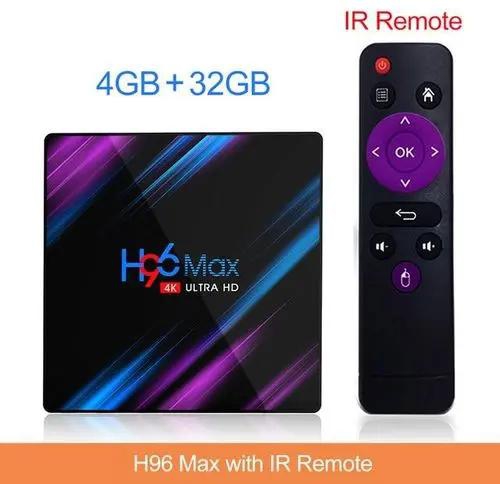 H96 Max 4K 64-bit Android TV Box 4GB RAM, 32GB ROM