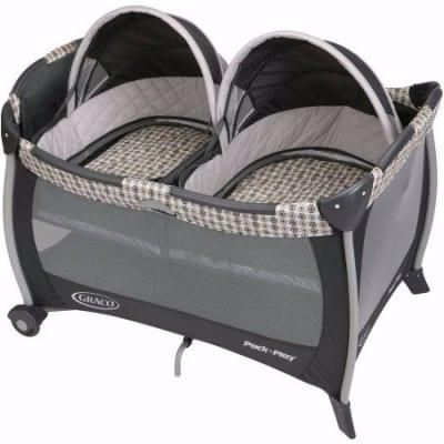 twins travel cot baby