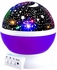 Generic Star And Moon Rotating Projector Night Lamp Black/White/Purple 13X13X14.5Centimeter