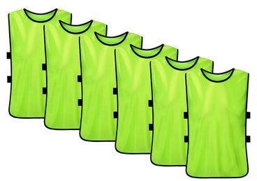 6-Piece Soccer Pinnies Quick Drying Football Vest Set