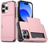 New Case for iPhone Phone Case with Credit Card Holder,2-in-1 Shockproof Wallet Case with Invisible Bracket for iPhone
