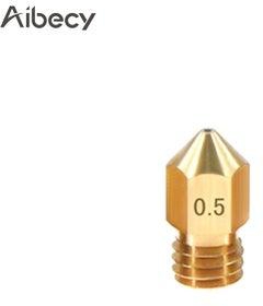 M6 Extruder Brass Nozzle Head For MK8 3D Printer Gold