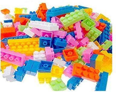 Generic Colorful Plastic Building Blocks Kids Puzzle Toy - Assorted