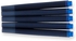 Parker QUINK Long Fountain Pen Ink Refill Cartridges, Blue, 5 Count