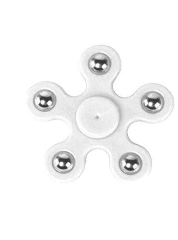Speed Fidget Spinner With Five Metal Balls - White