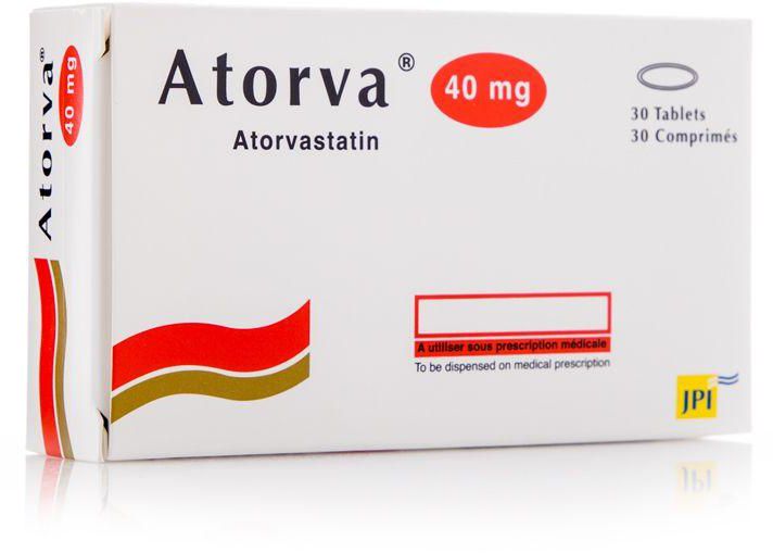 Atorva 40 Mg, Reduce Blood Cholesterol Level & Prevent Hyperlipidemia Complications - 30 Tablets