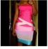 Pink Based Multicolor Tube Dress