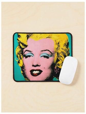 Andy Warhol Turquoise Marilyn Mouse Pad Multicolour