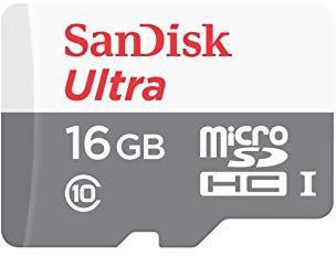 SanDisk Micro SD Ultra Class 10 Memory Card 80MB/S (16GB)