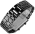 Fashion Full Metal Digital Lava LED Wrist Watch- Black