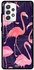 Protective Case Cover For Samsung Galaxy A72 flamingo
