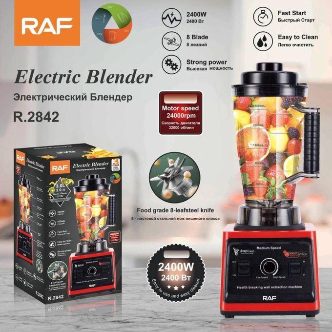 RAF Heavy Duty Professional Blender,2400W Commercial Grade Bar Blender for Smoothies, Ice Crushing, Frozen Fruits, Soups,Dry Grinding
